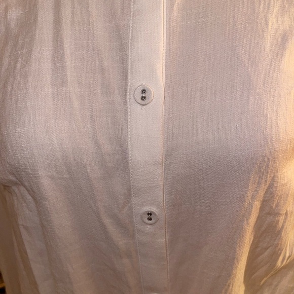 Princess Polly white button down shirt. EUC Size US 4 - Picture 5 of 7